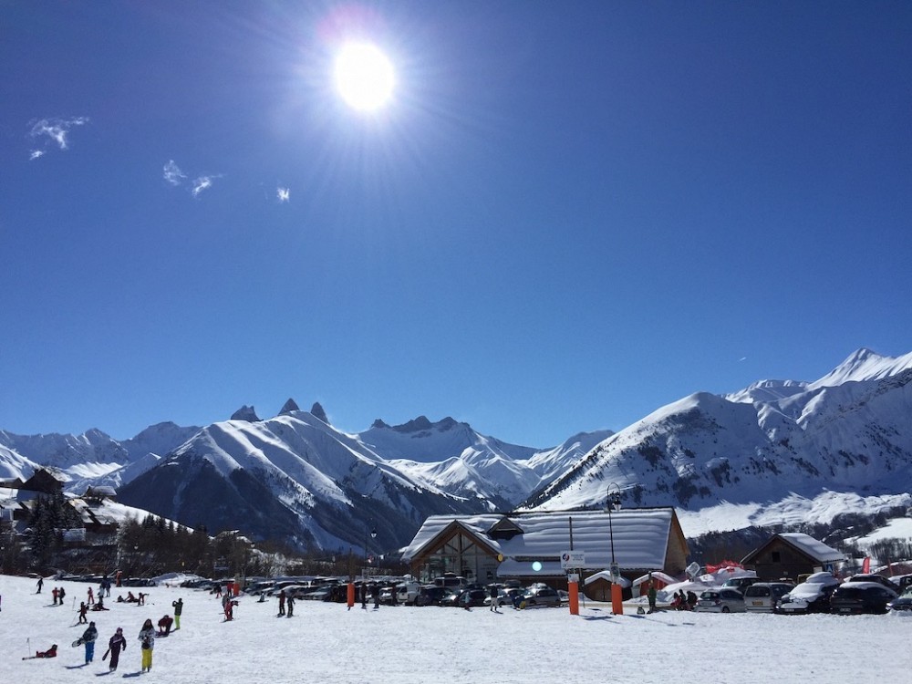 Saint Jean d'Arves - op weg naar piste 